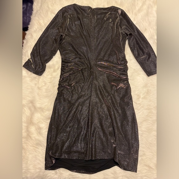 Halston Heritage black and gold glitter dress - Picture 2 of 4